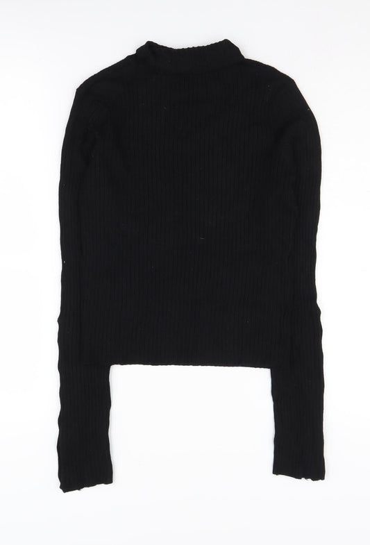 Womens UK Size M Zara Black Pullover Jumper