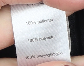 New Look Women Black 14 Jumpsuit V-Neck Casual Zip