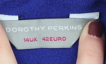 Dorothy Perkins Women's Blue A-Line Sleeveless Dress