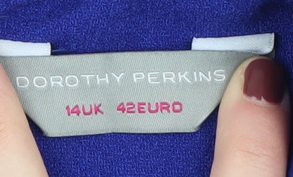 Dorothy Perkins Women's Blue A-Line Sleeveless Dress