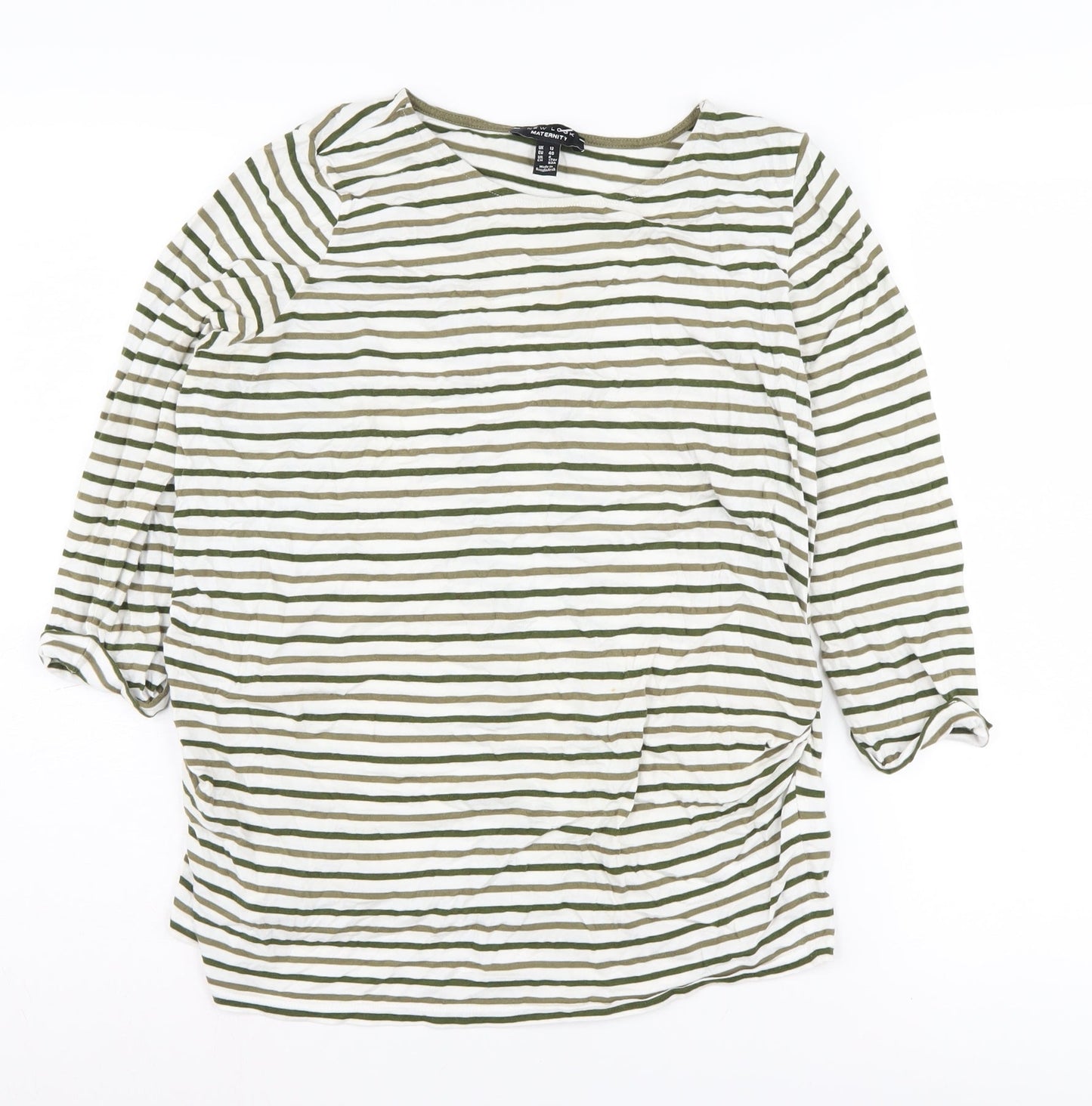 Maternity UK Size 12 New Look White Basic T-Shirt