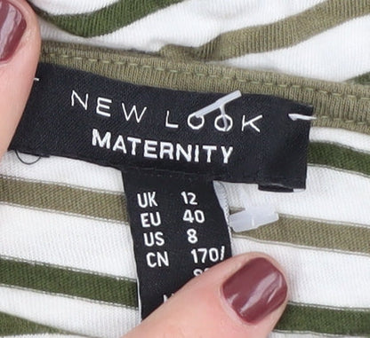 Maternity UK Size 12 New Look White Basic T-Shirt