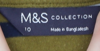 Womens UK Size 10 Marks and Spencer Multicoloured Basic T-Shirt