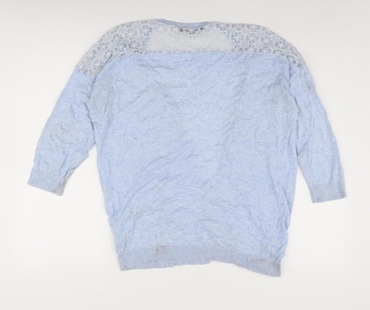 Womens UK Size L Dorothy Perkins Blue Cardigan Jumper