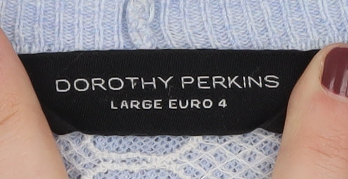 Womens UK Size L Dorothy Perkins Blue Cardigan Jumper