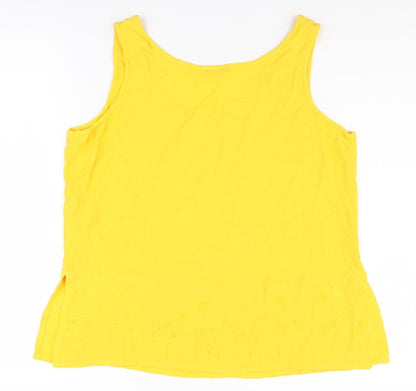 Womens UK Size 12 Marks and Spencer Yellow  Tank