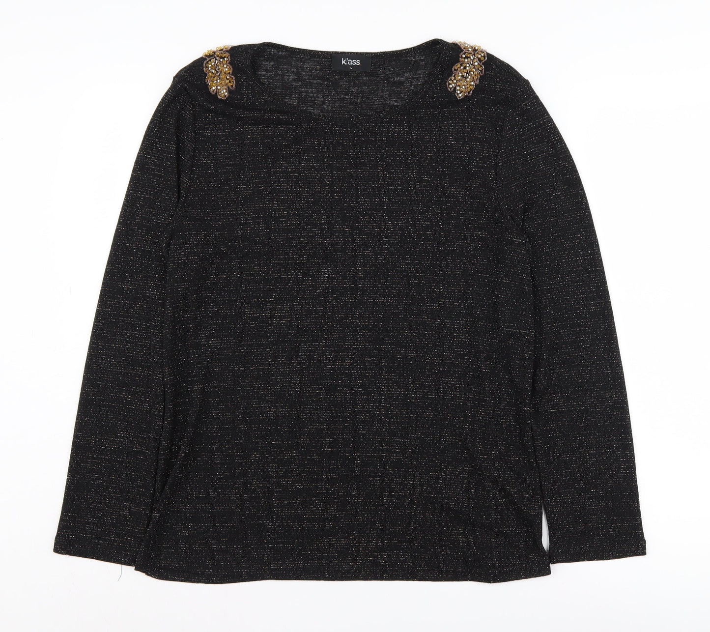 Womens UK Size L Klass Black Pullover Jumper