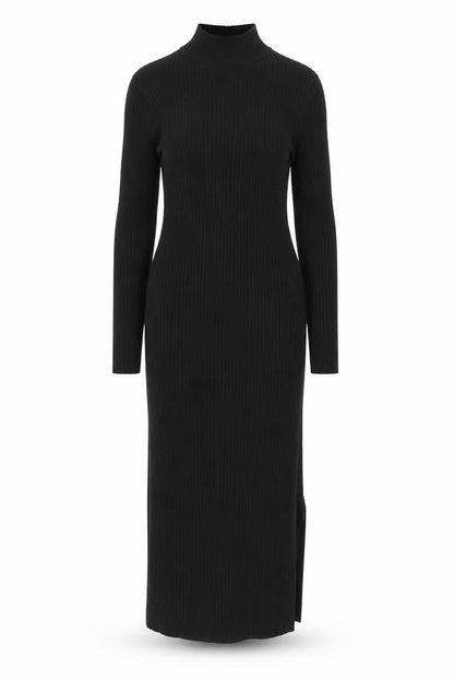 New Look Women's Black High Neck Dress Size 8