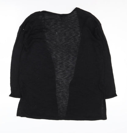 Womens UK Size XS H&M Black Cardigan Jumper