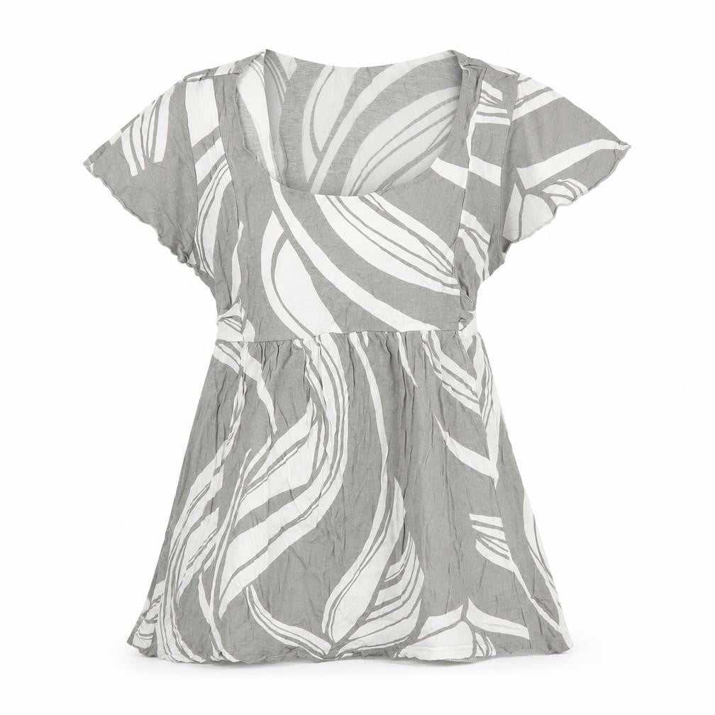 Womens UK Size S H&M Grey Tunic Blouse
