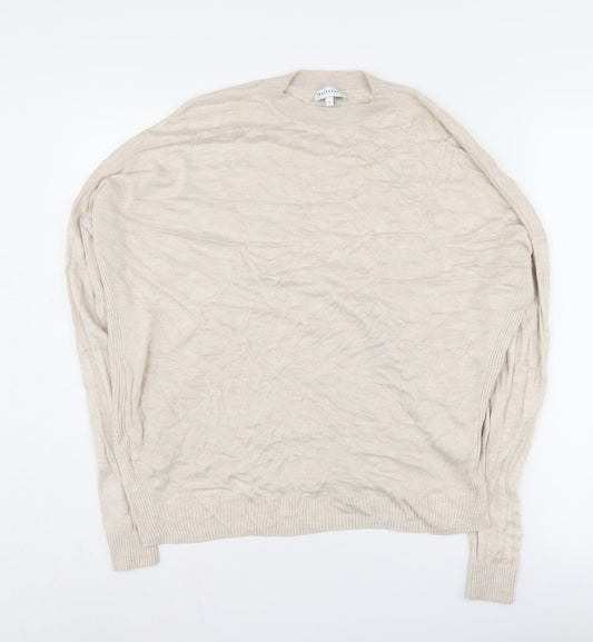 Womens UK Size 8 Warehouse Beige Pullover Jumper