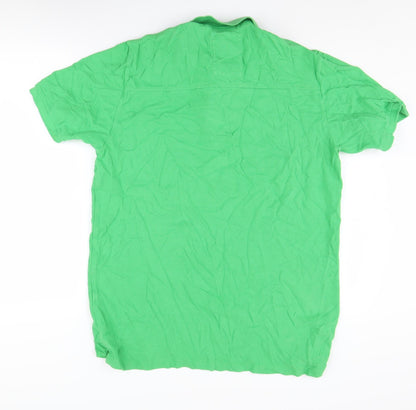 Next Men's Green Polo, Size L, Vintage Style