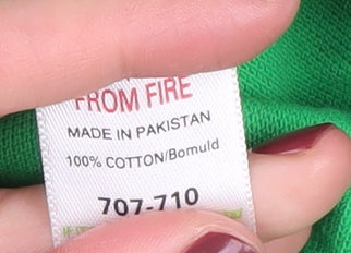 Next Men's Green Polo, Size L, Vintage Style