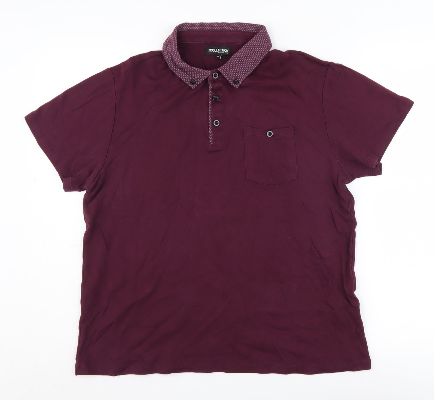 Debenhams Men's Purple M Short Sleeve Polo