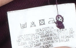 Debenhams Men's Purple M Short Sleeve Polo