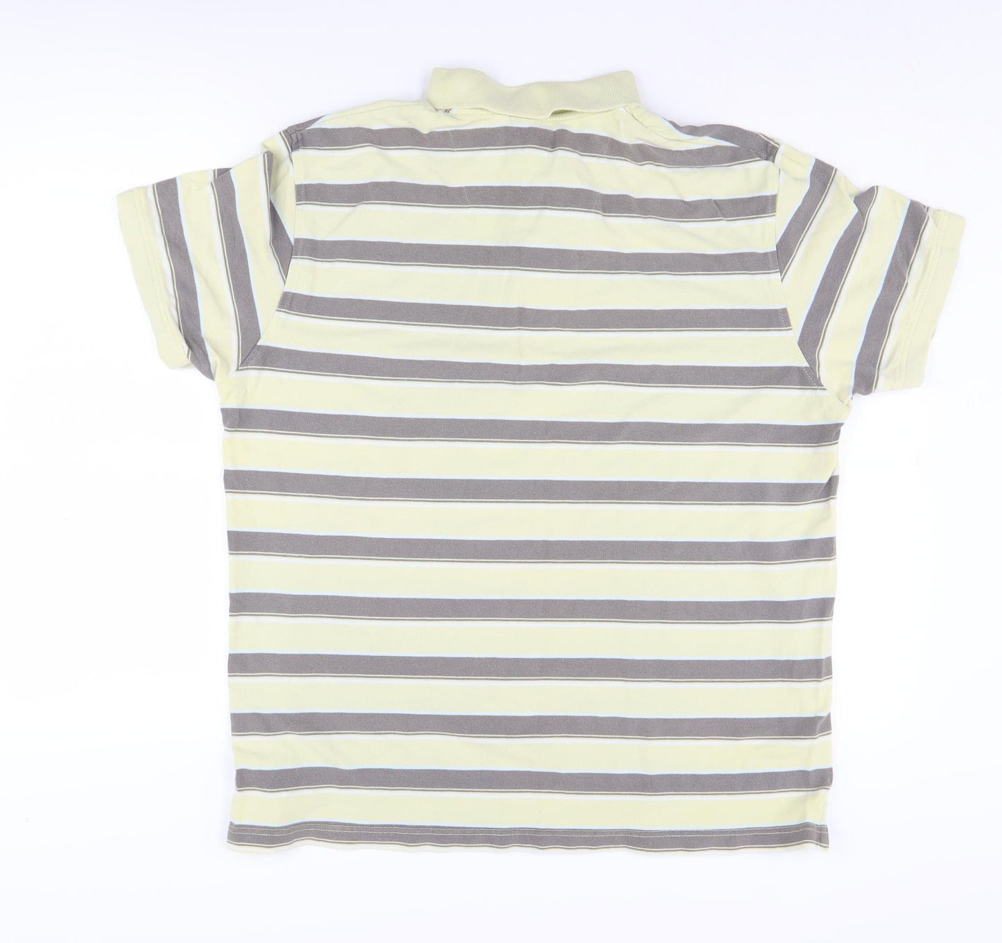 Next Men's Multicoloured Striped Polo Shirt XL