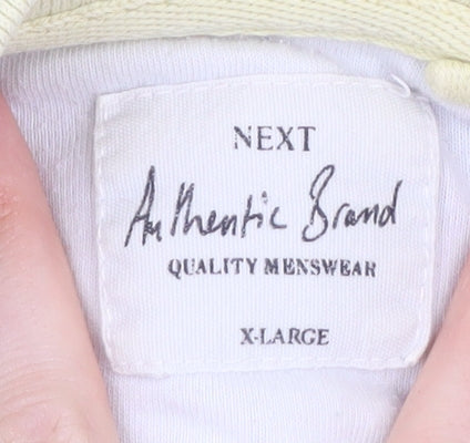 Next Men's Multicoloured Striped Polo Shirt XL