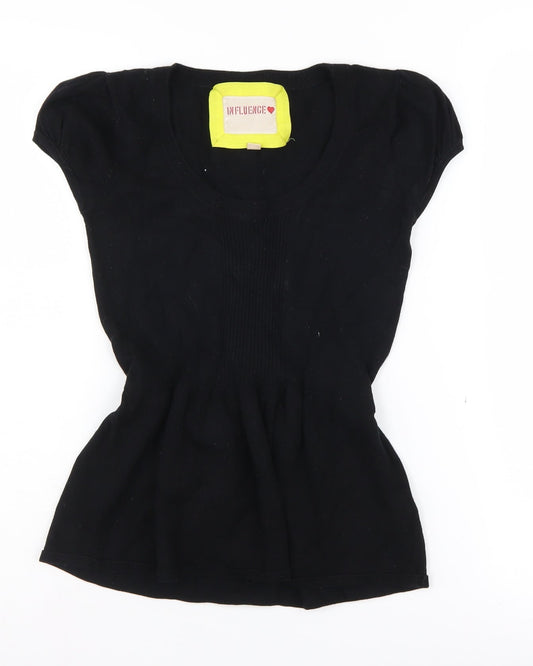 Influence Women's Black Pullover Jumper, Size 10