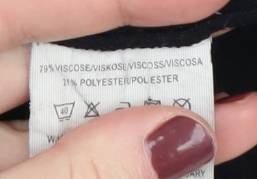 Influence Women's Black Pullover Jumper, Size 10