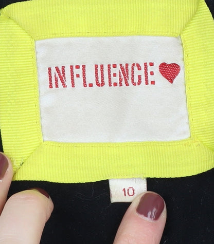 Influence Women's Black Pullover Jumper, Size 10