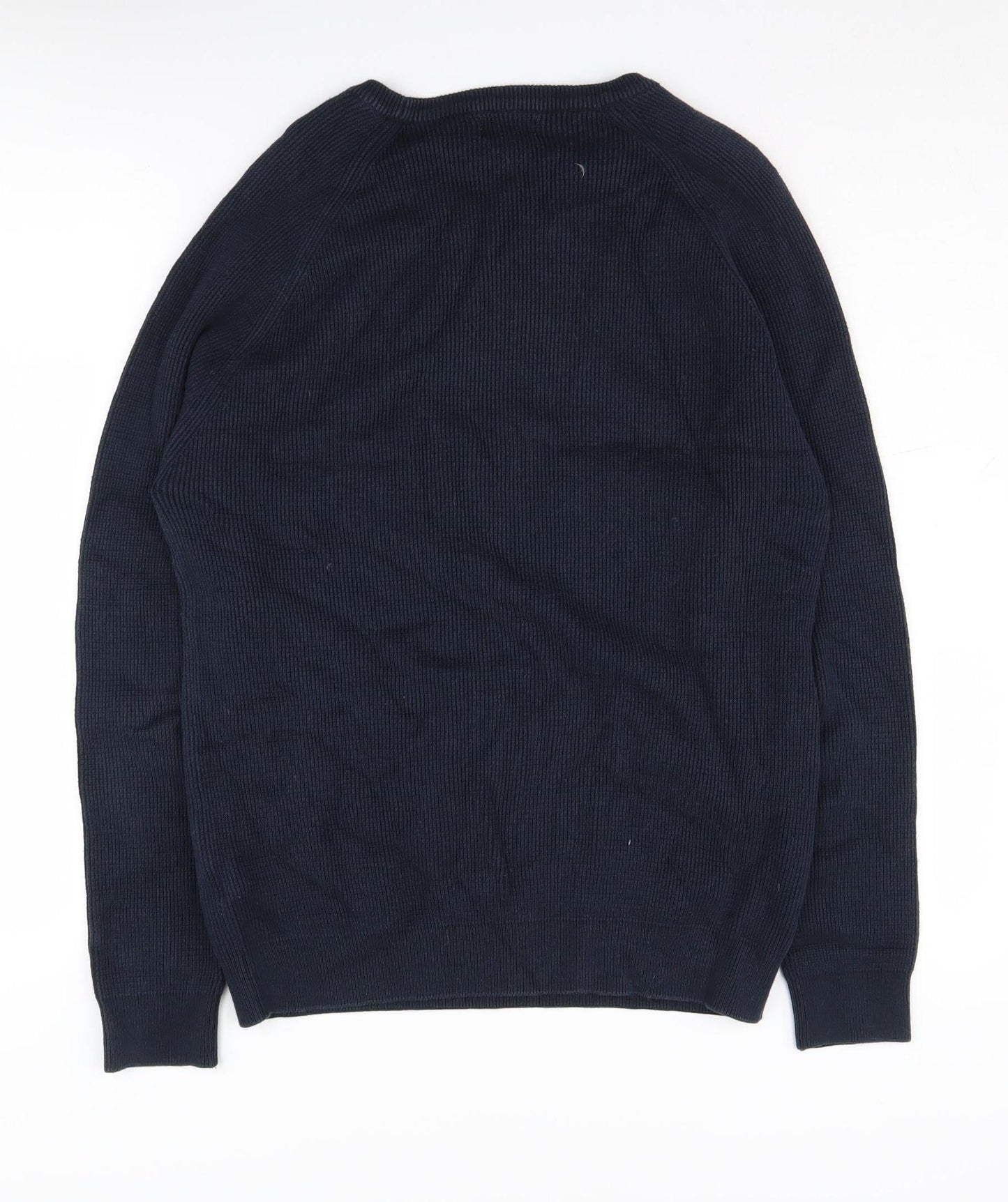 Next Men's Black Pullover Jumper L - Cotton Blend