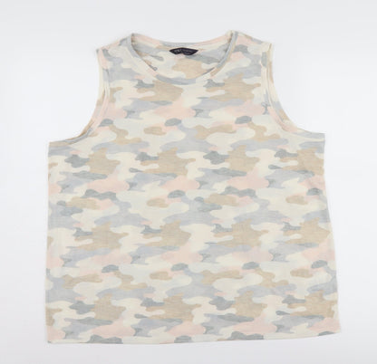 Marks and Spencer Women's Multicoloured Camouflage Tank