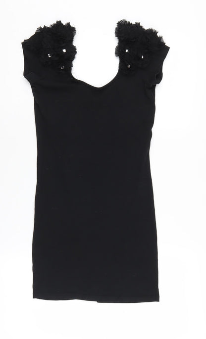 River Island Women's Black Sleeveless Dress Size 10