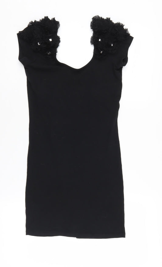 River Island Women's Black Sleeveless Dress Size 10