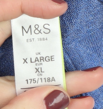 Womens UK Size XL Marks and Spencer Blue Pullover Jumper