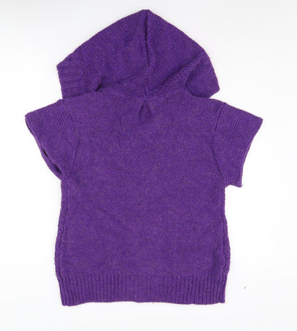 River Island Women's Purple Hooded Cape Size 14