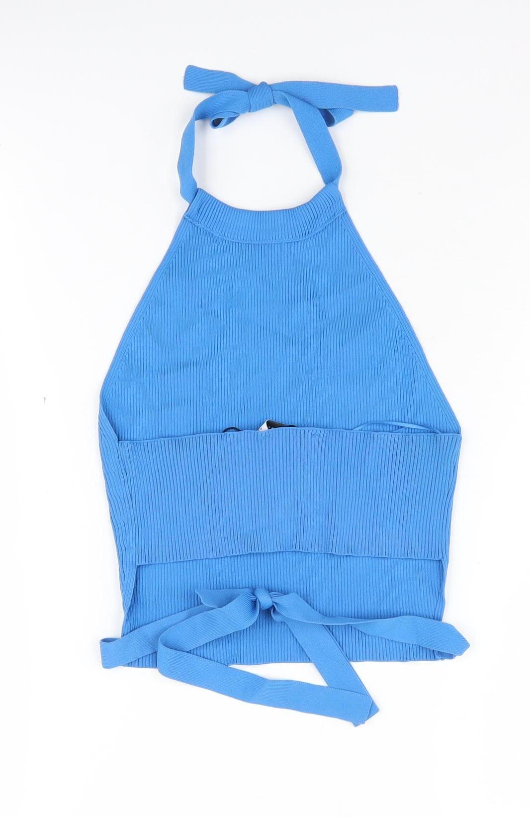 Womens UK Size 12 Zara Blue Camisole Tank