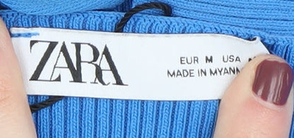 Womens UK Size 12 Zara Blue Camisole Tank