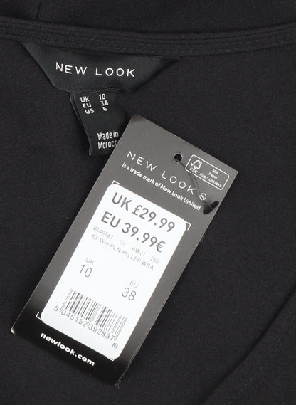 New Look Women's Black A-Line Dress Size 10