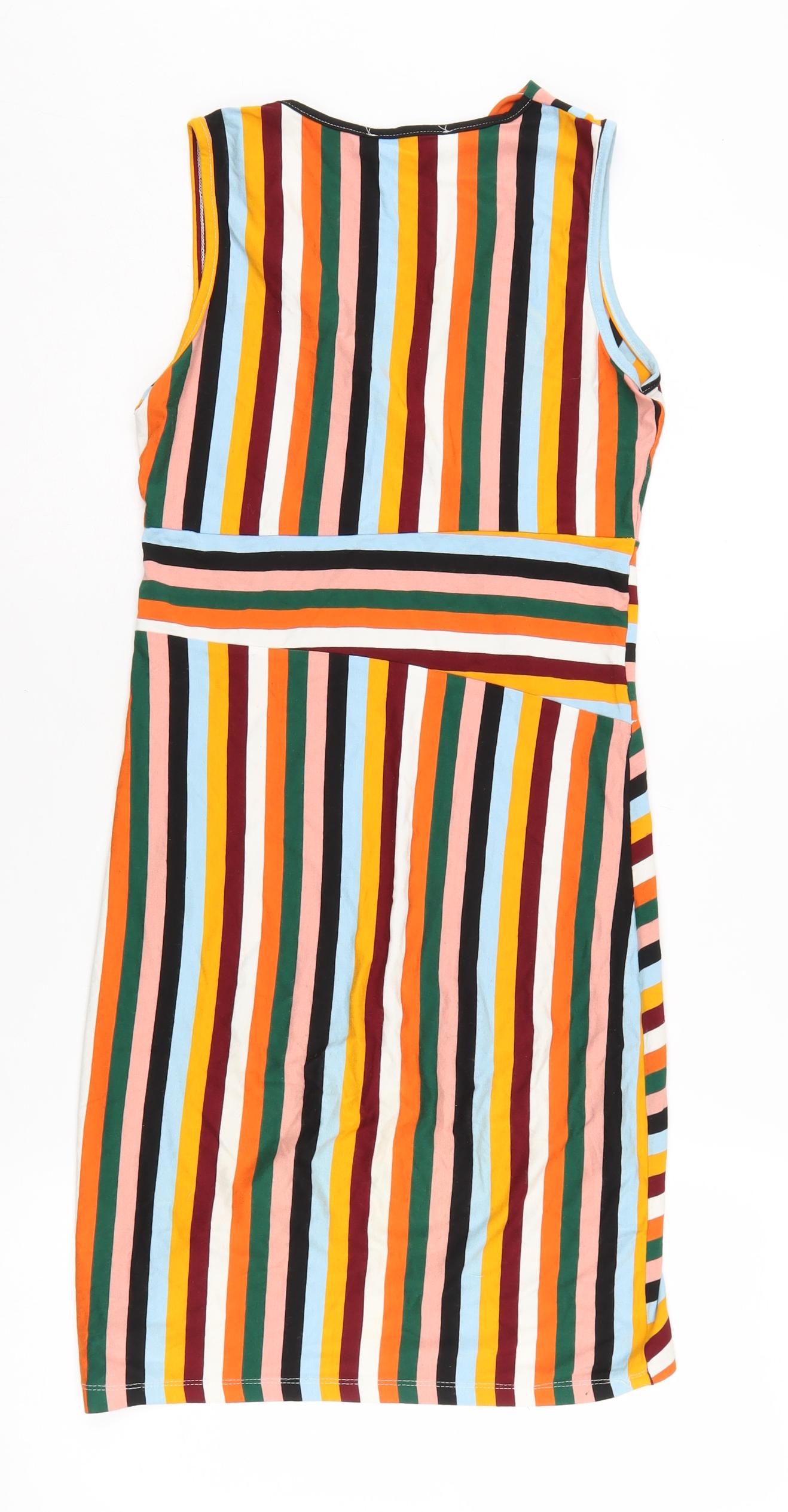 Laçati Women's Multicoloured Striped Bodycon Dress M