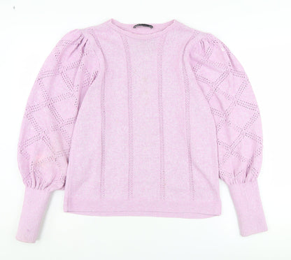 Womens UK Size 14 Marks and Spencer Pink Pullover Jumper