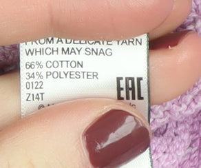 Womens UK Size 14 Marks and Spencer Pink Pullover Jumper