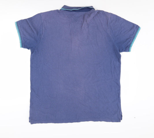 GAP Men's Blue Polo Shirt L Size Cotton Casual