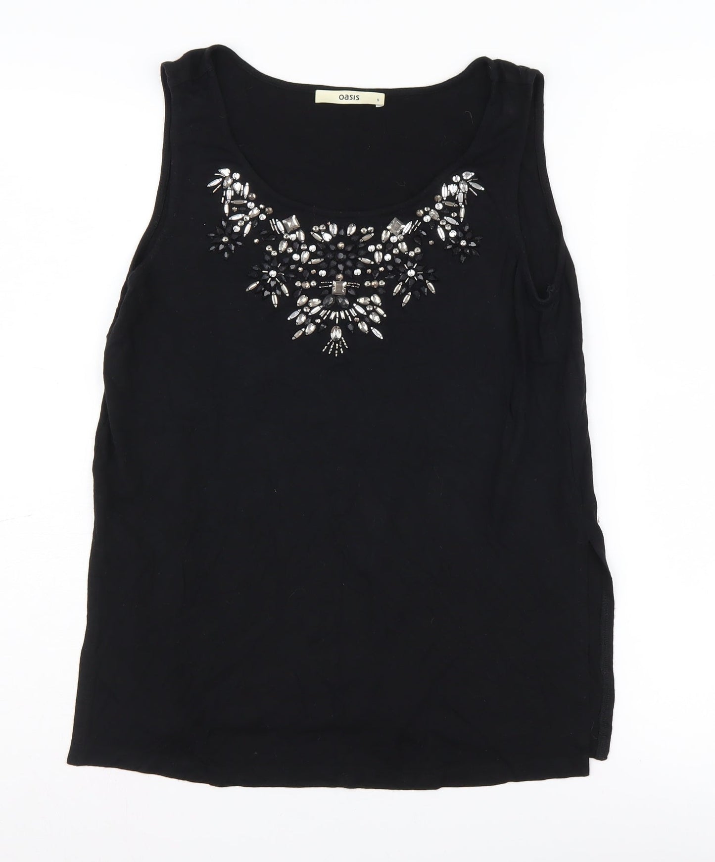 Womens UK Size S Oasis Black  Tank