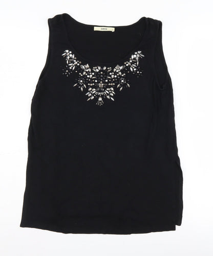 Womens UK Size S Oasis Black  Tank