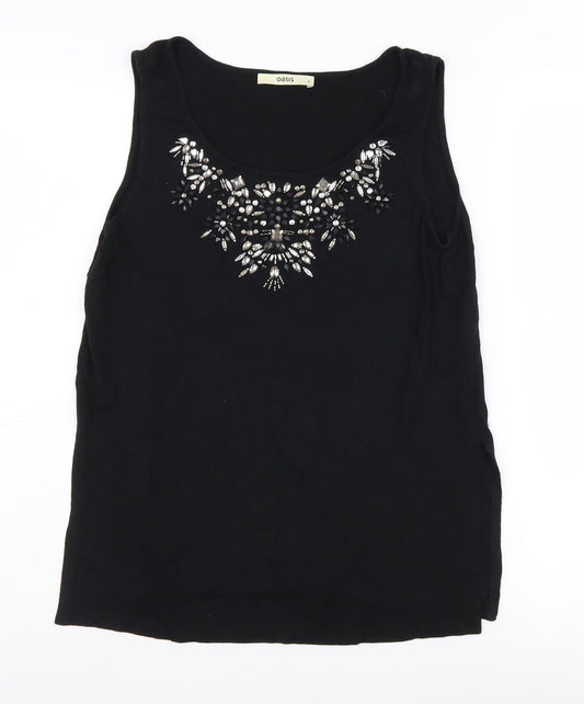 Womens UK Size S Oasis Black  Tank