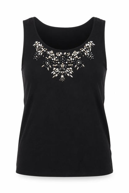 Womens UK Size S Oasis Black  Tank