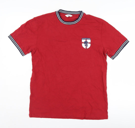 Next Men's Red England 66 Sports T-Shirt M