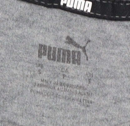 Puma Men's Grey Sports T-Shirt, Size S, Short Sleeve