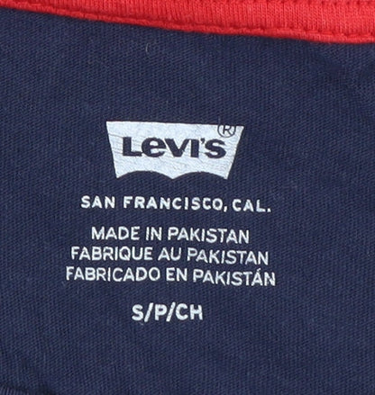 Unisex Adults UK Size S Levi's Multicoloured Cropped Tank