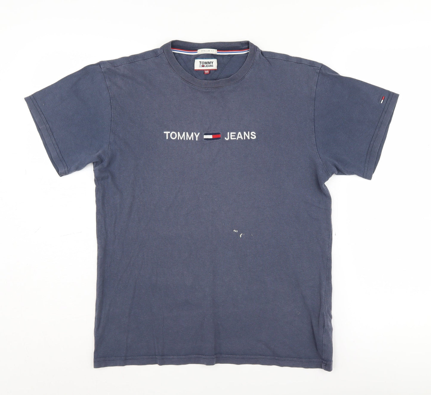 Tommy Jeans Men's Blue XS Logo Crew Neck T-Shirt