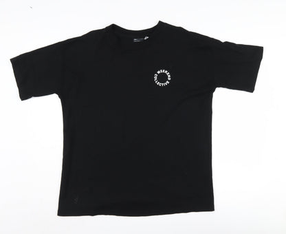 Womens UK Size 8 ASOS DESIGN Black Basic T-Shirt