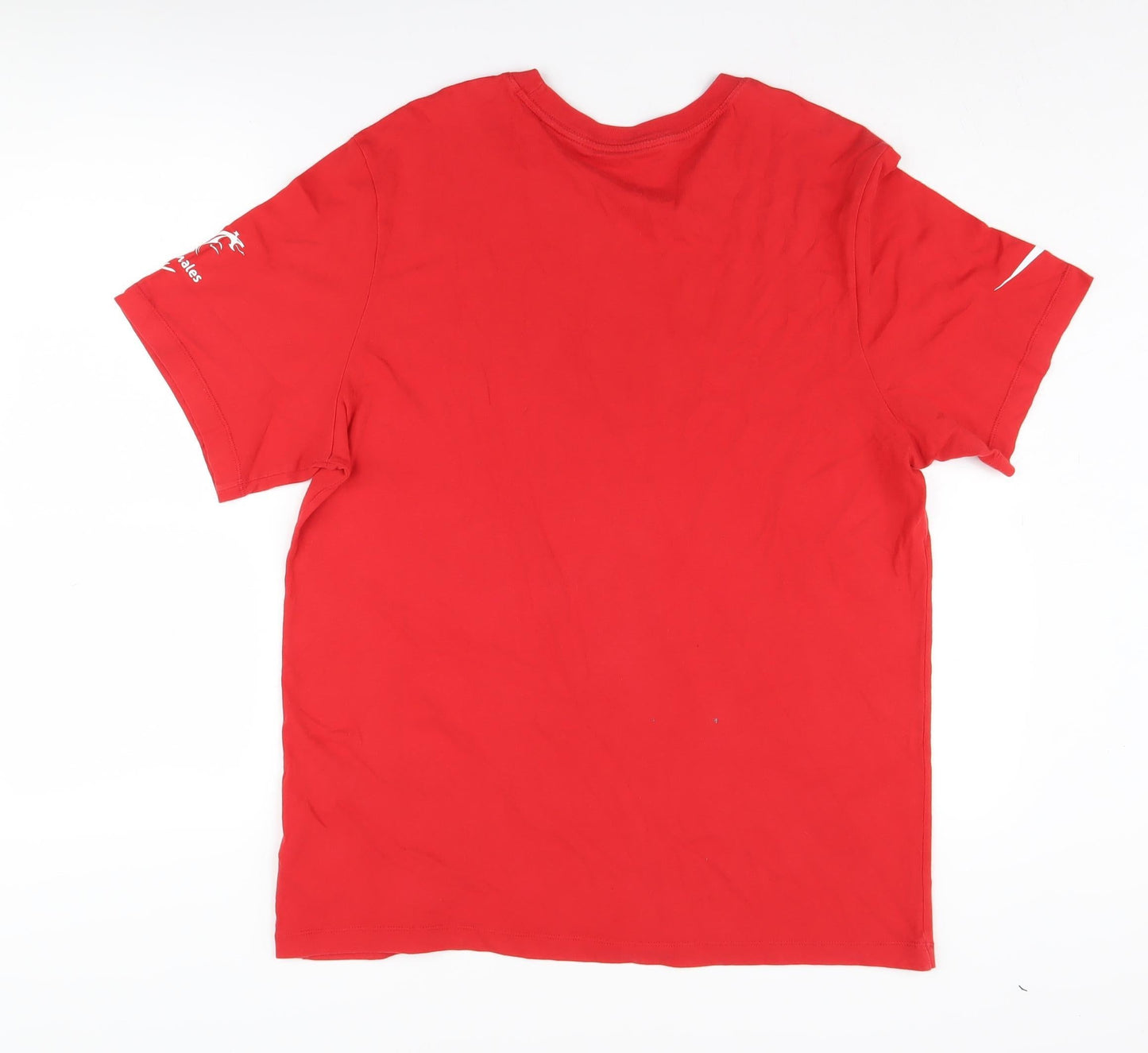 Nike Men's Red Regular Fit Cotton Short Sleeve T-Shirt