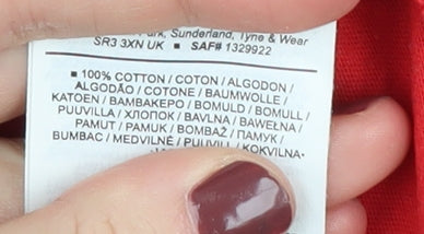 Nike Men's Red Regular Fit Cotton Short Sleeve T-Shirt