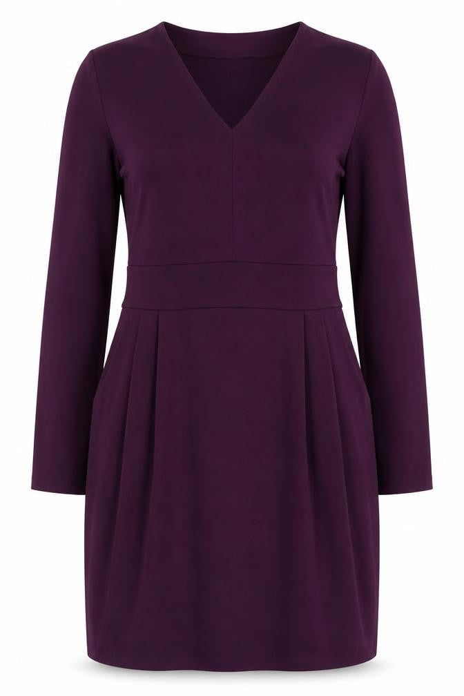 Lands' End Women's Purple Sheath Dress, M