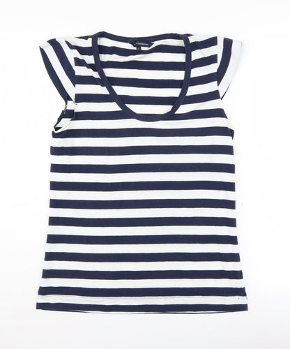 French Connection Women's Striped T-Shirt - L